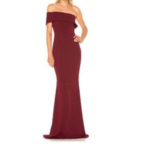 Burgundy Gown by Katie May